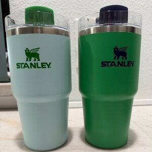Target Stanley 20oz  Tumblers 2 pack-  Kelly Green Meadow & Watercolor Blue